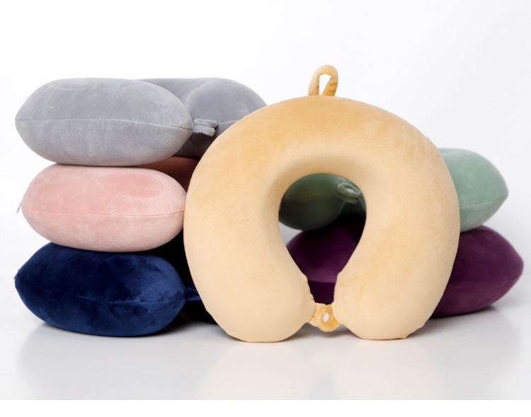 Factory direct sales of plain spandex U-shaped pillows, memory foam creative nap neck pillows, wholesale one-piece consignment, street stall cushions, street stall goods, home textile cushions pic 15