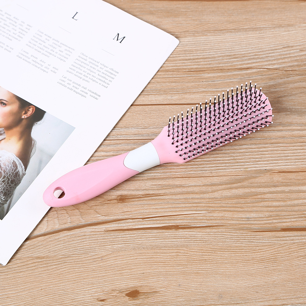 Factory direct sales of air cushion combs, massage combs, curly hair combs, cute pink smooth hair care and anti-static combs pic 2