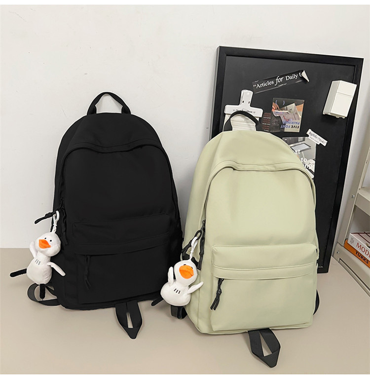 跨境2024新款男简约高中大学生双肩包女休闲大容量初中生旅行背包详情33