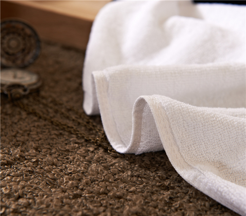 Factory supply of 16-count spiral plain woven pure cotton hotel towels, beauty salon bath towels, hotel and homestay wholesale square towels pic 13