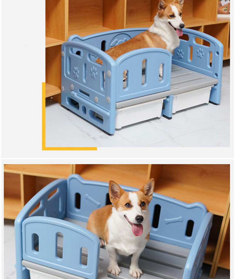 鑫鼎塑业宠物用品批发室内防水宠物床狗行军床中小型犬狗床公主床详情11