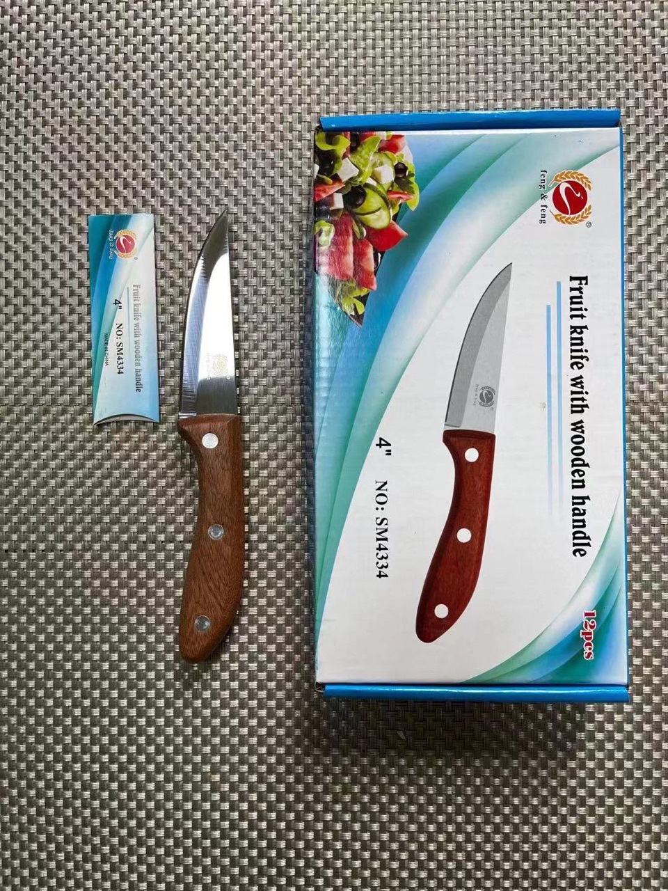 阳江刀具feng&feng丰之丰不锈钢木柄小刀水果刀餐刀牛排刀多用刀详情4