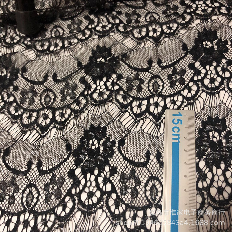 Direct sales of eyelash lace fabric skirts, eye masks, lace Halloween lace skirts, glove fabrics pic 6