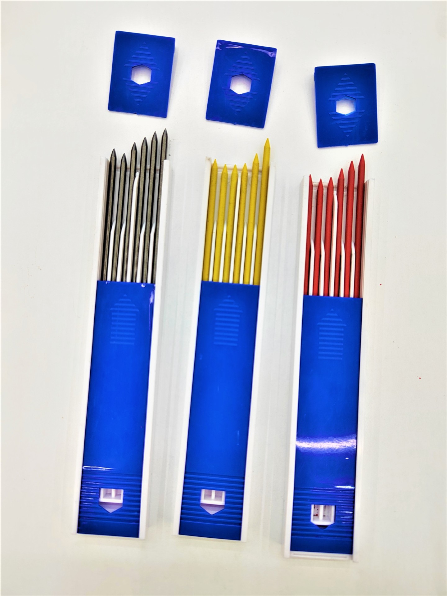Cross-border deep hole woodworking pencil special marking and line drawing pen, 2.8mm engineering pen, 4-color pen barrel lead core pic 23