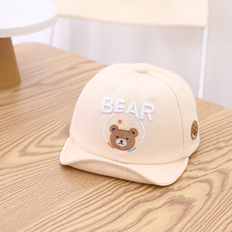 婴幼儿春夏帽子 6-12个月男女童太阳帽宝宝鸭帽舌熊遮阳防晒1-2岁详情12