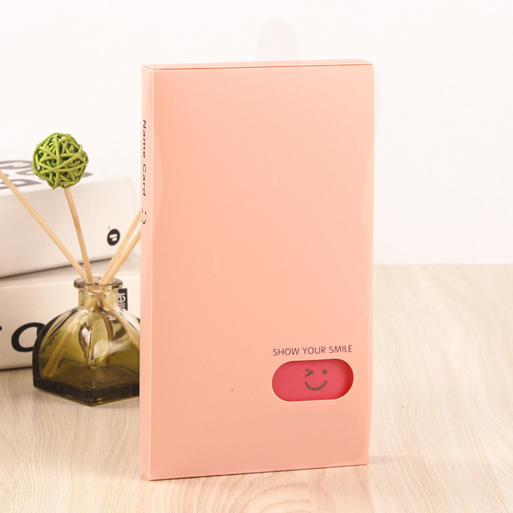 Simple candy-colored business card holder, multi-layer student card case, PP waterproof storage, custom LOGO in stock pic 14