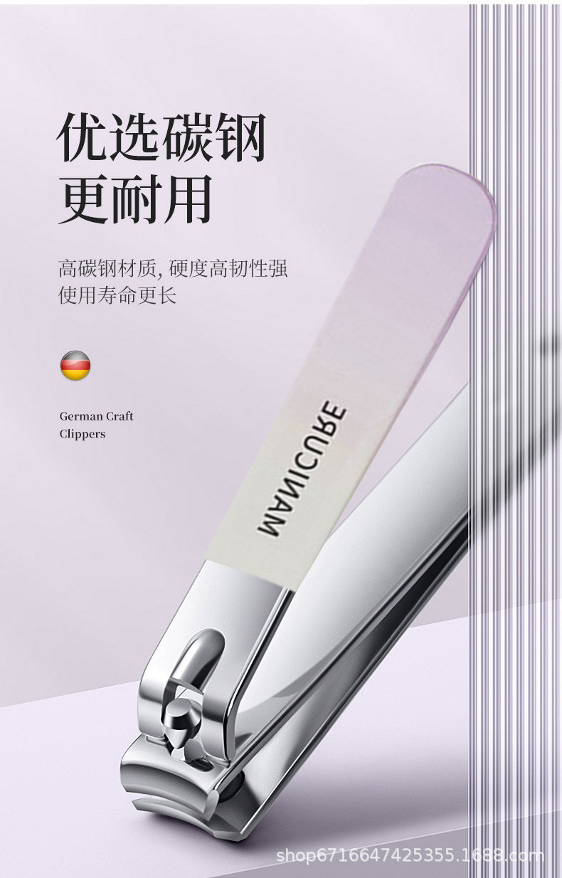 Factory wholesale of portable stainless steel nail clipper sets, nail clippers, nail art tools, nail clippers with gradient color pic 4