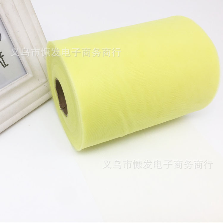 6-inch 100-yard nylon medium-hard American mesh roll TUTU yarn wedding decoration DIY fabric dress pic 25