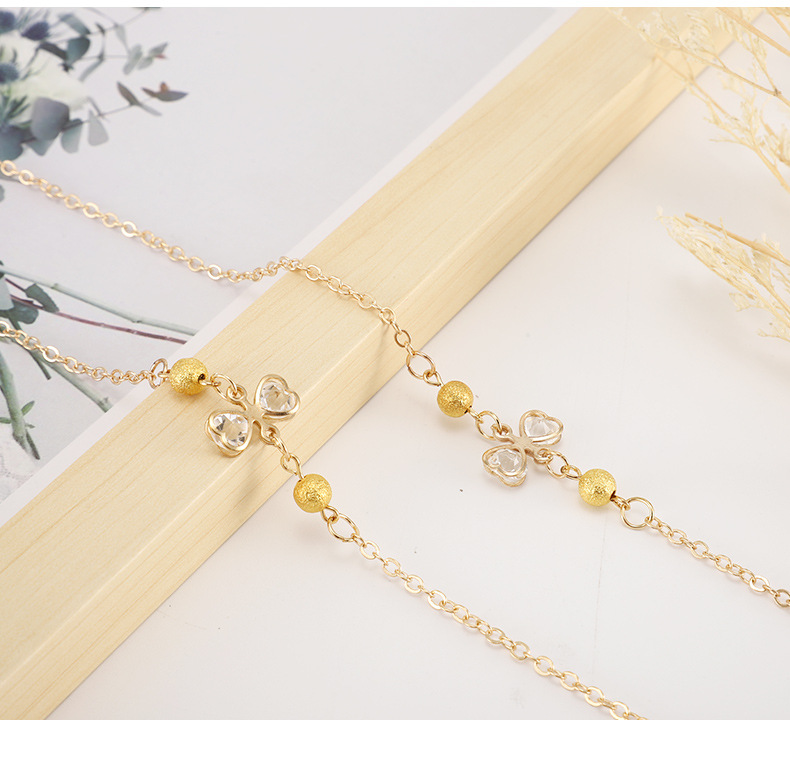 Personalized metal eyeglass chain, high-end snake chain, anti-slip sleeve, simple eyeglass chain pic 2