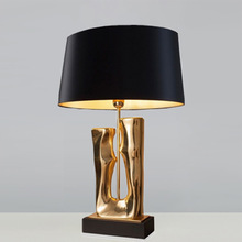 American-style creative ceramic gourd table lamp, bedside lamp, retro living room and study decorative lamp, simple American-style lighting fixtures, European style pic 27