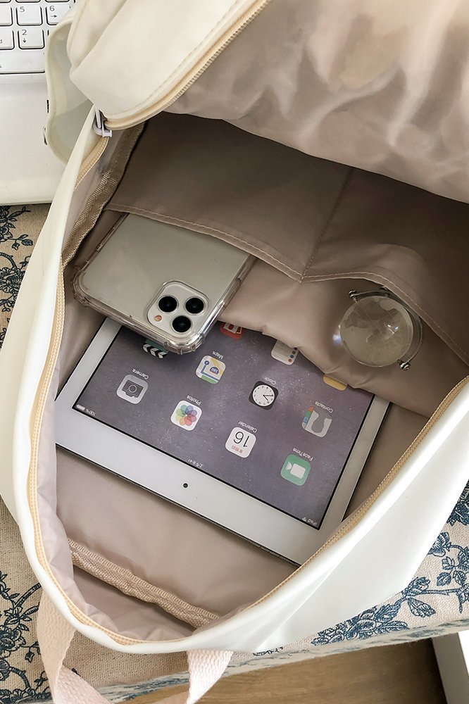 Japanese-style ins campus school style, fresh and cute, cute cow with earbuds, soft girl schoolbag, funny student backpack pic 61