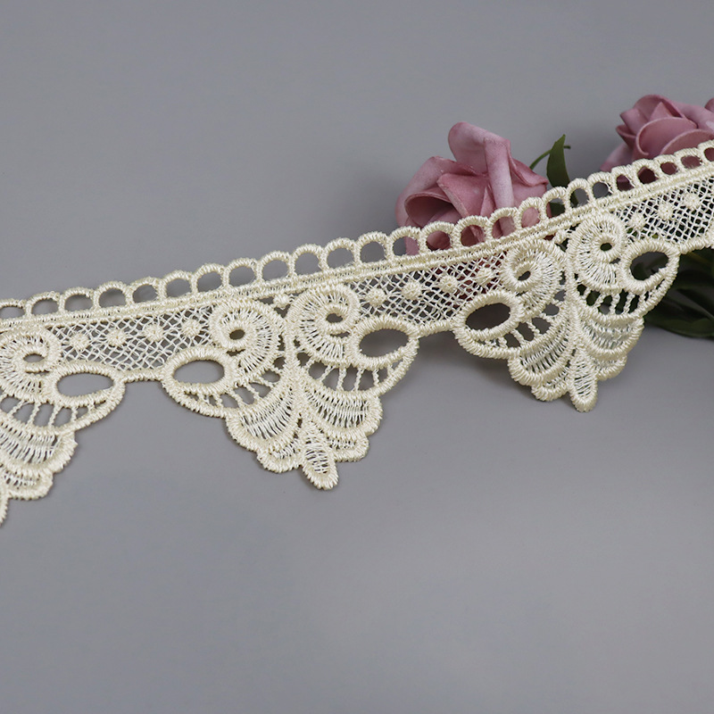 The original manufacturer supplies water-soluble lace sofa cushion cover accessories with a width of 7CM, featuring Yuebuyou embroidery lace pic 6