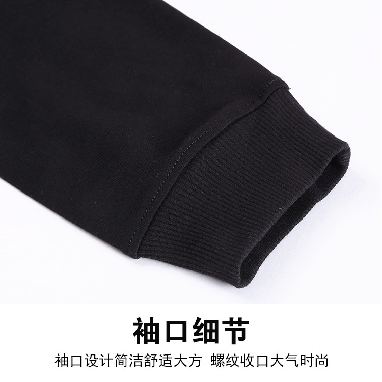 纯色连帽情侣卫衣男士宽松百搭保暖帽衫秋季潮加绒款详情17