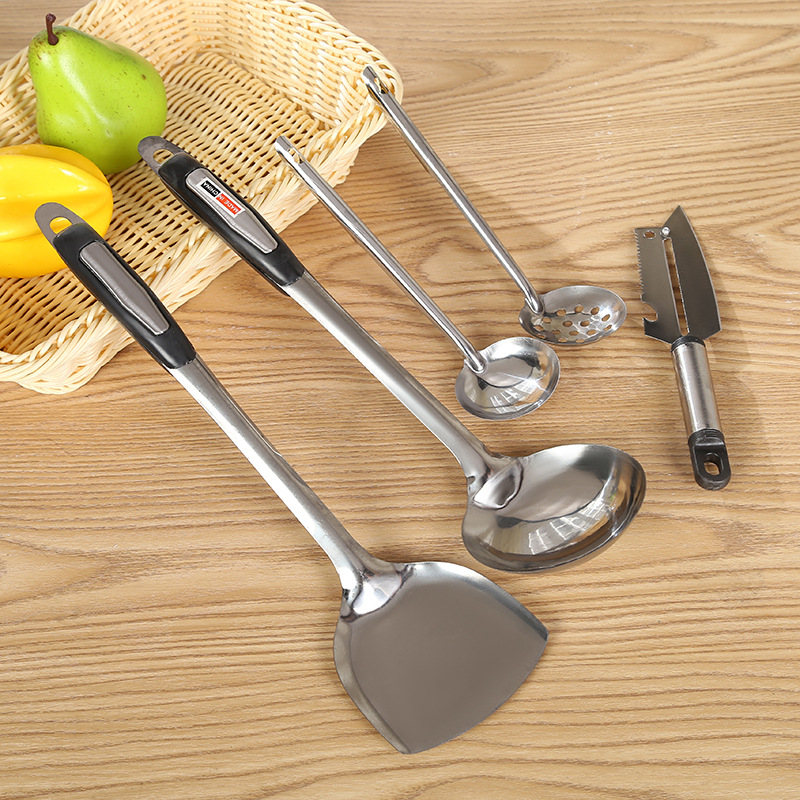 Creative home spoon and spatula 5-piece set multi-functional stainless steel peeler manufacturer wholesale kitchenware Xu Shengyou pic 5