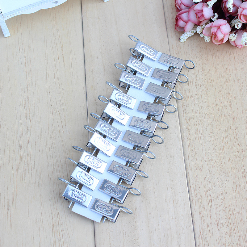 Wholesale of 20 curtain clips, curtain hooks, metal curtain clips and small clips pic 12