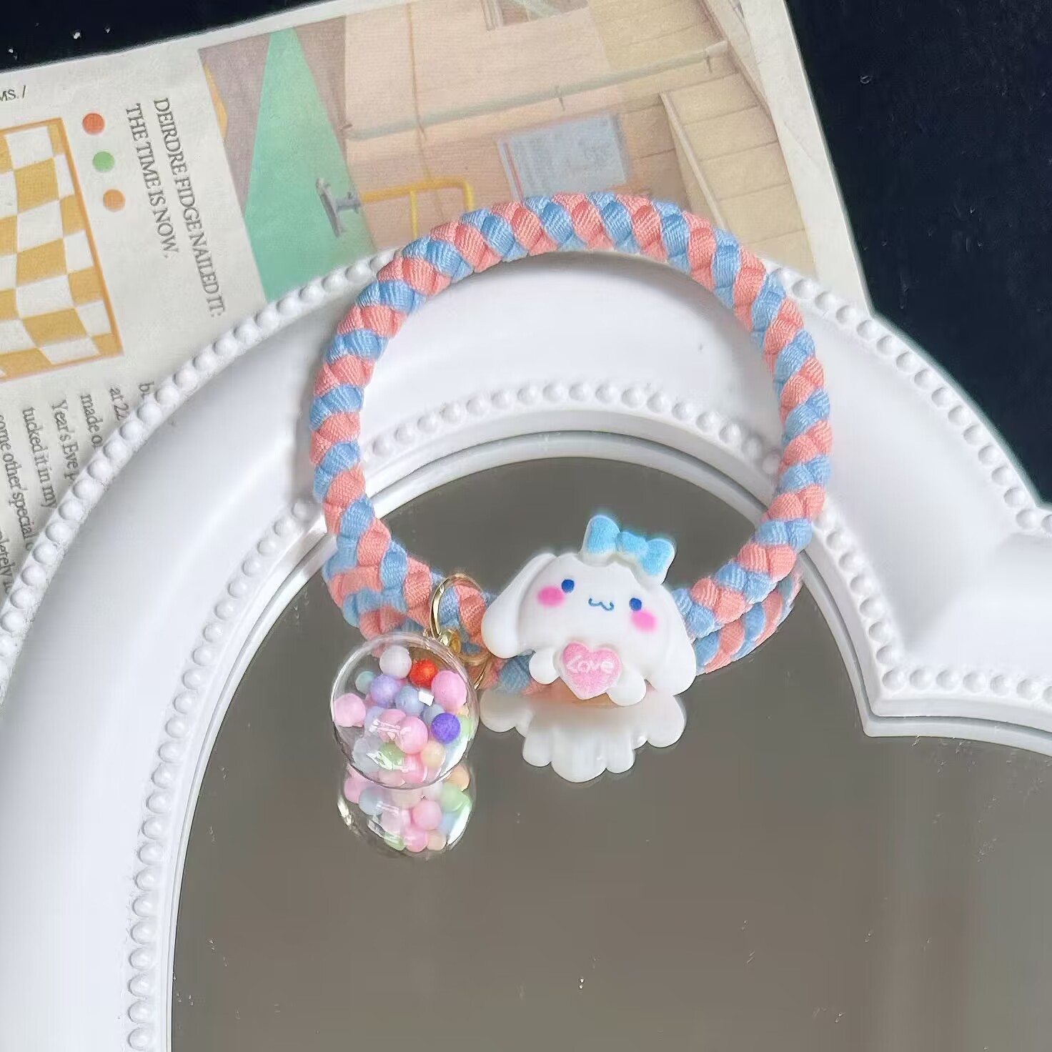 春季新款卡通三丽鸥彩色发圈可爱ins风甜妹少女扎头发绳皮筋头饰详情9