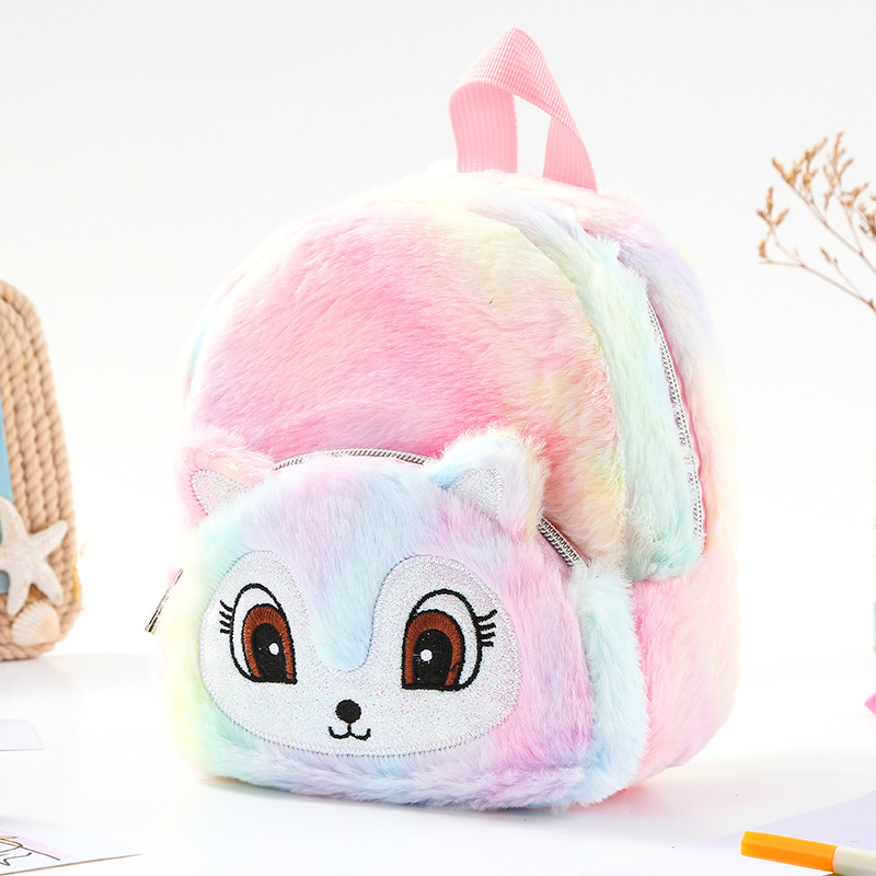 Unicorn独角兽毛绒小书包少女休闲背包双肩包可爱卡通幼儿 收纳包 pic 22