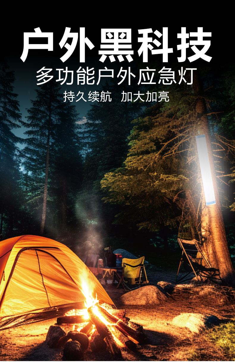 led充电灯泡户外便携露营灯夜市摆摊照明灯usb充电应急灯停电照明球泡多功能手提灯户外野营灯详情1