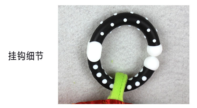 Robot baby stroller, hand-cranked bell, baby comfort, 3-6-12 months early education, educational toy, key pendant pic 7