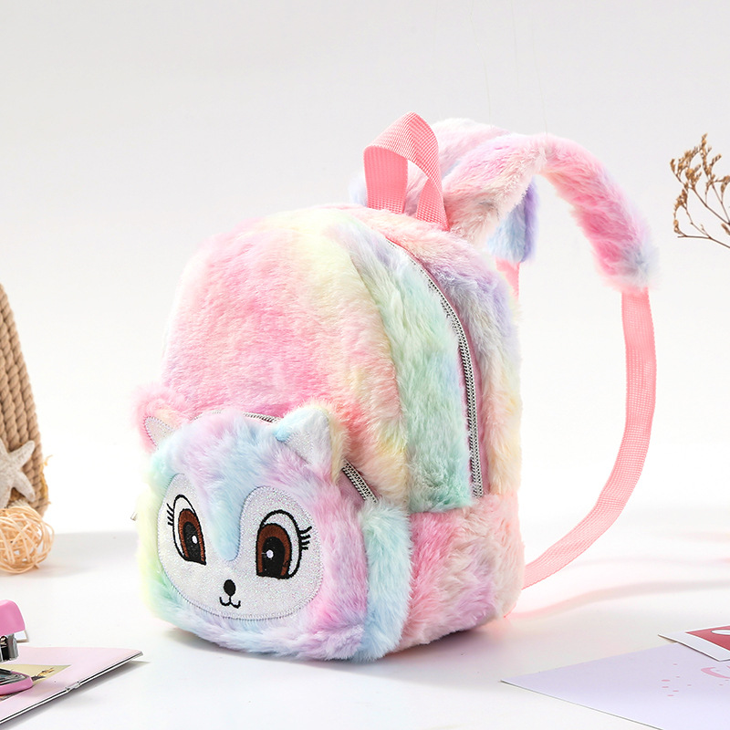 Unicorn独角兽毛绒小书包少女休闲背包双肩包可爱卡通幼儿 收纳包 pic 19
