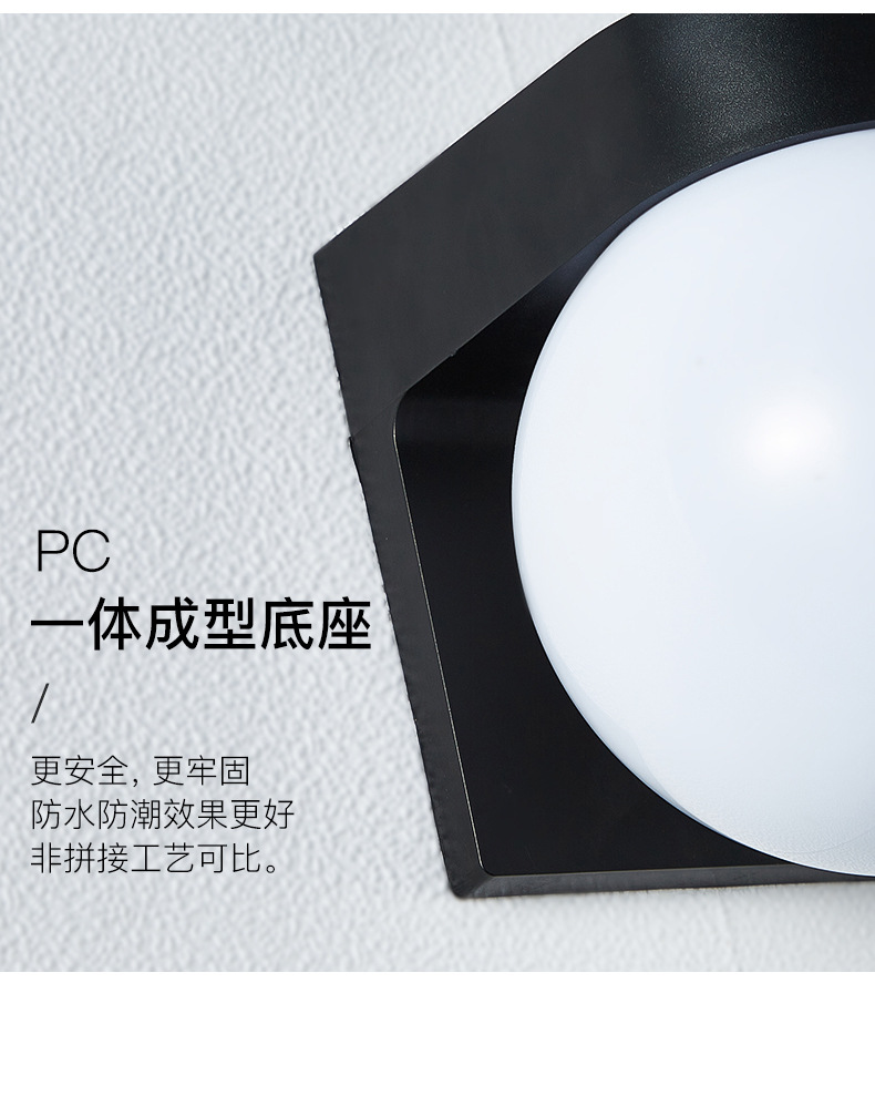 Waterproof led wall lamps, modern and simple bedside, bedroom, balcony, corridor, staircase and passageway lamps, creative spherical exterior wall lamps pic 5