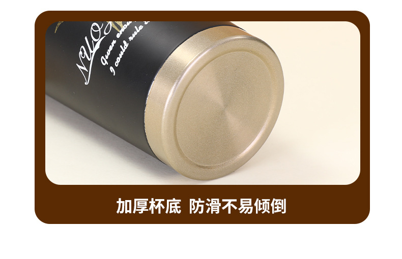 简约316不锈钢保温杯高颜值陶瓷内胆吸管杯商务车载铃兰花咖啡杯详情10