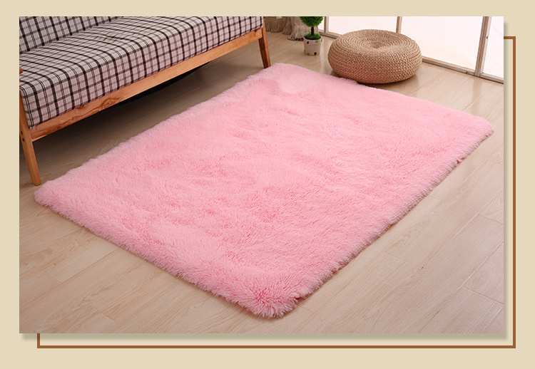 简约现代长毛客厅地毯 丝毛地毯4.5cm卧室床边榻榻米地毯详情6