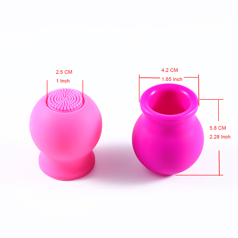 silicone lip pump with the brush Silicone lip beautification device Silicone pump Brush Lip pump is exclusively for foreign trade pic 1