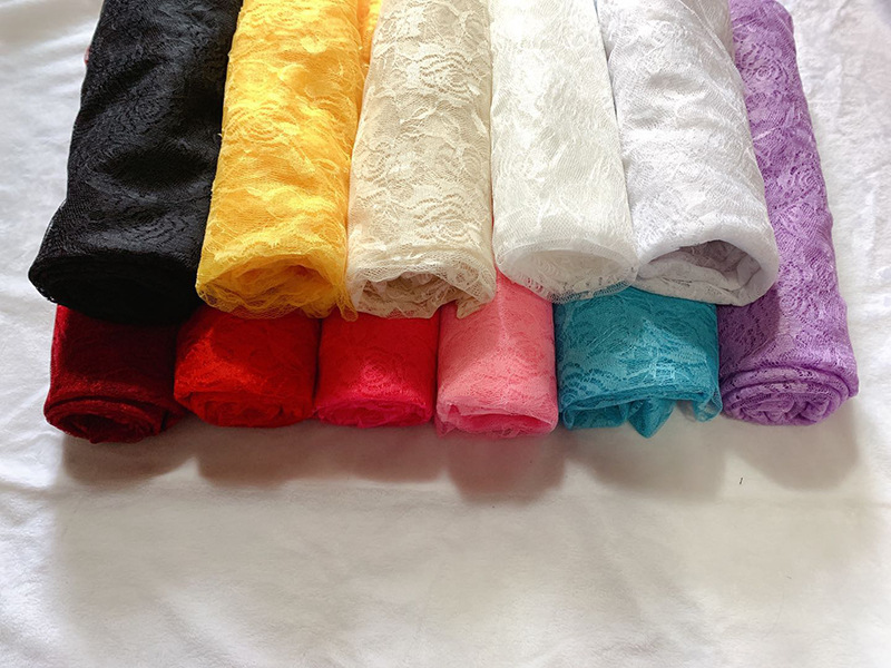 Wholesale and customization of home textile and clothing accessories, non-elastic rose fabric, skirts, wedding dresses, underwear, lace fabric pic 7