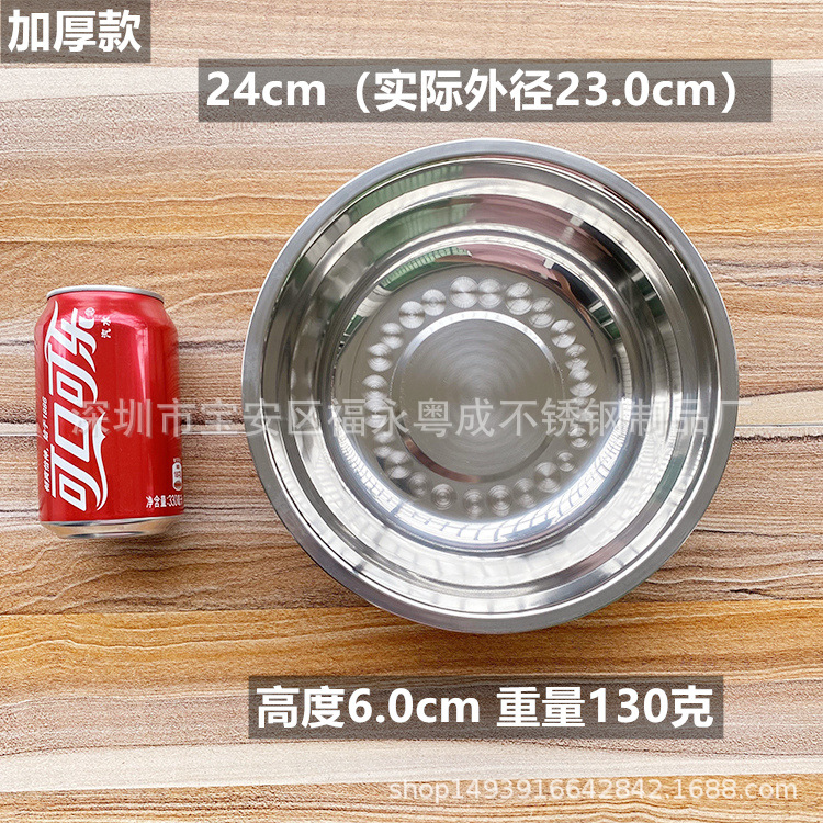Stainless steel non-magnetic soup bowl, round, deepened and thickened soup bowl, multi-purpose vegetable bowl, school, restaurant, cafeteria gift promotion pic 16