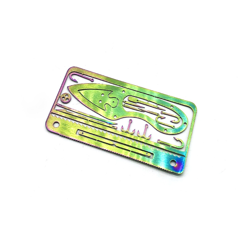 Cross-border new in-stock fishhook cards, multi-functional fishhooks, fishhook model plates, etched fishhooks can be processed according to samples pic 13