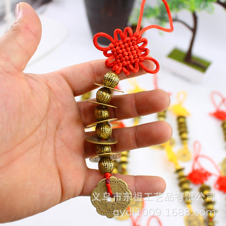 Genuine copper coins, Arhat beads, Five Emperors coins, copper coins, woven Five Emperors coins, pendants, copper coin craftsmanship, hanging signs, and Eight Trigrams plate manufacturers pic 22