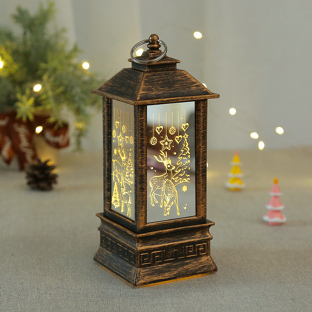 Christmas wind lanterns, Santa Claus decorative LED illuminated ornaments, candlestick lamps, decorative handicrafts and ornaments pic 8