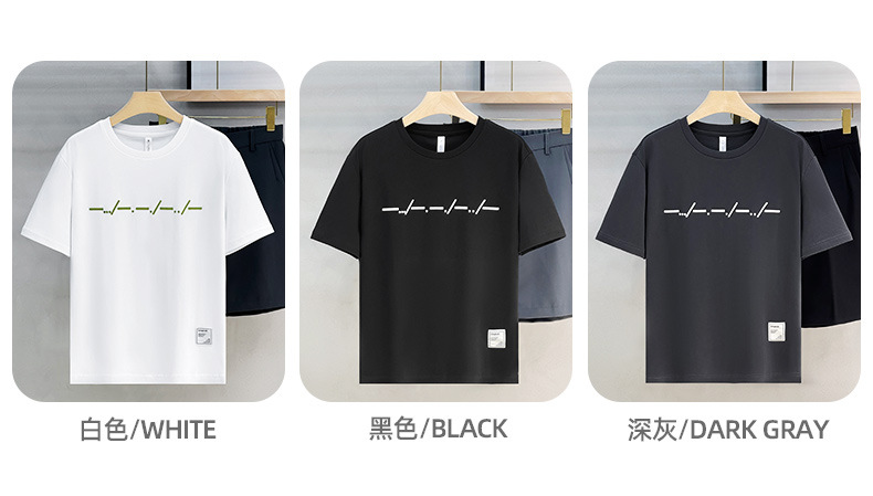 夏季极简内搭打底衫美式休闲短袖t恤男士重磅帅气日系复古男上衣详情4