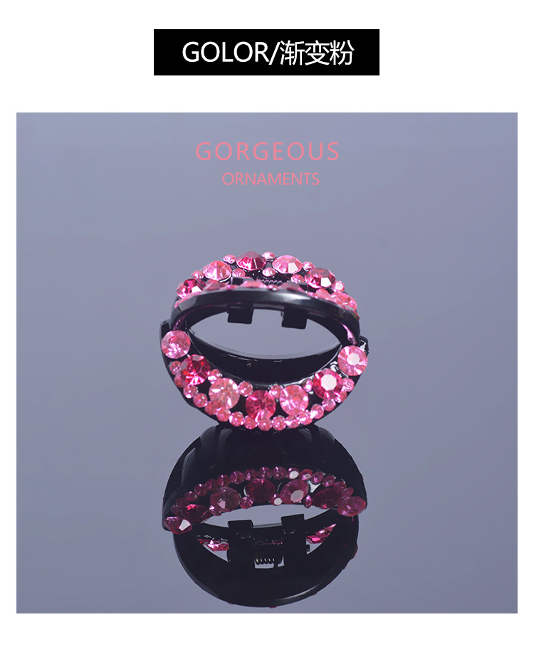 Wholesale Korean version of hair clips, water diamond hair clips, small hair clips, hair grabbers, hair clips, mini bangs, top clips, hair accessories and headwear pic 5