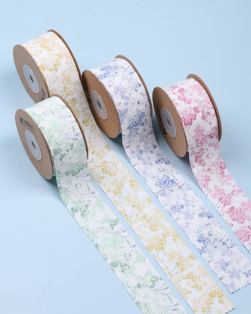 Floral lace ribbons, ribbons, hair accessories, bow shoes, flower straw hats, cake baking gift boxes, floral art, flower shops, ribbons pic 7