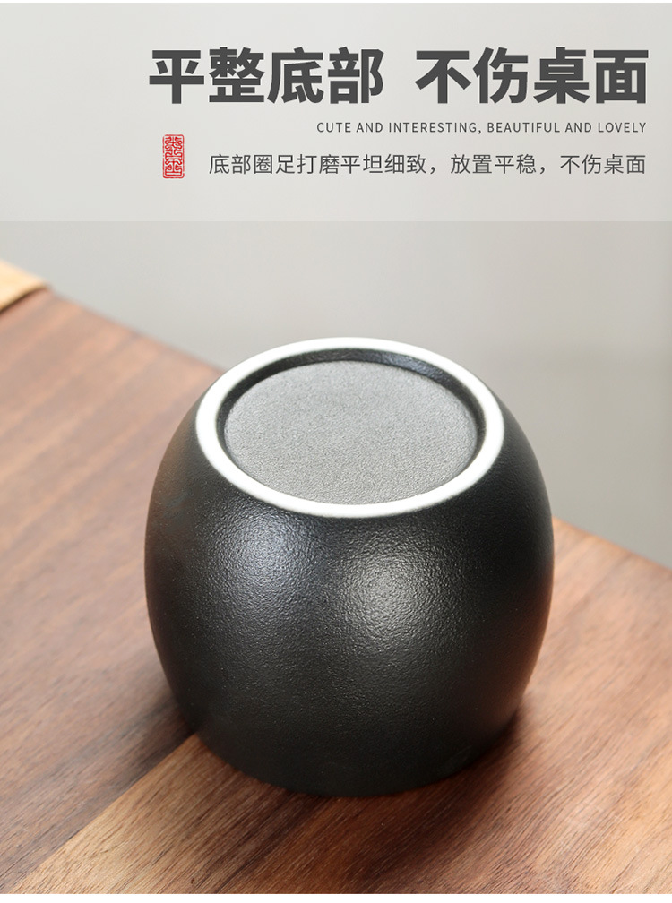Dog pet can decoration, tea storage can, porcelain sealed can, puppy can, portable small size, travel flower tea can logo pic 13