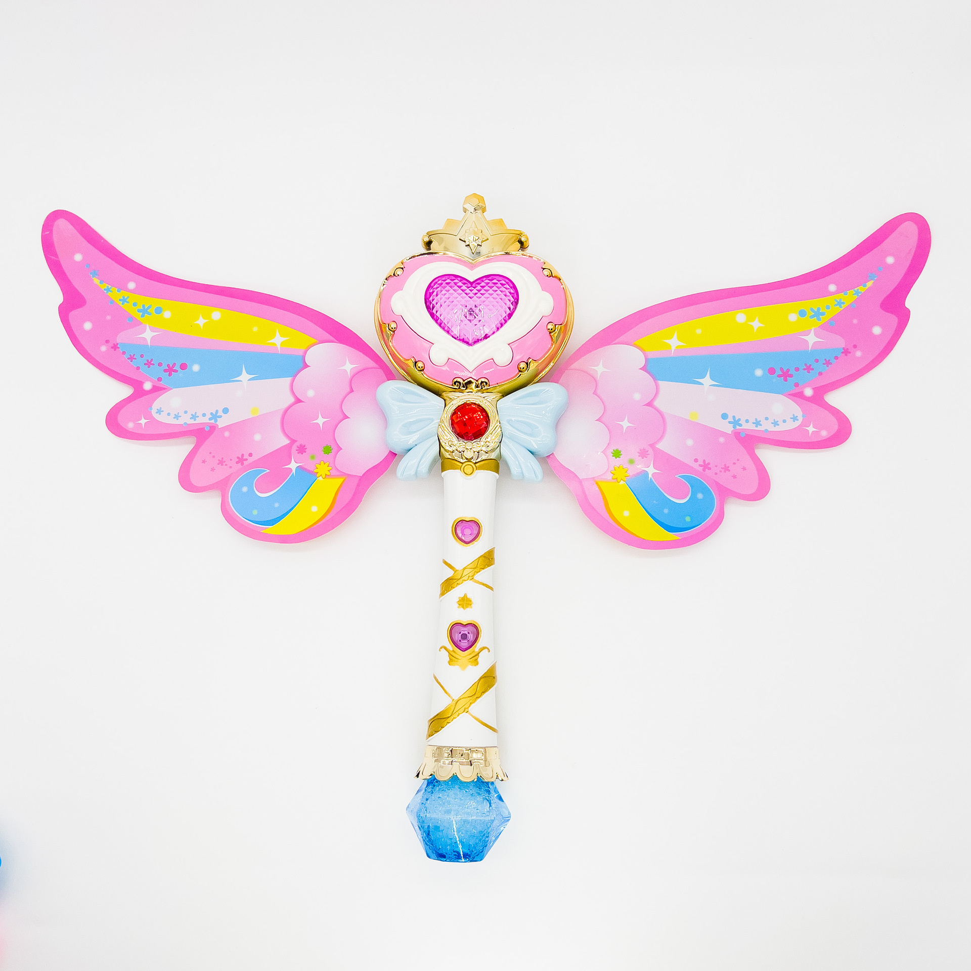 新款儿童声光魔法棒公主仙女手持泡泡机全自动吹泡泡女孩户外玩具详情3