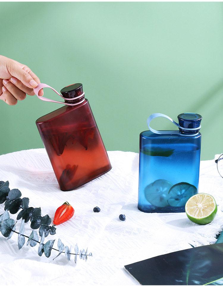 创意户外运动水壶便携水杯高颜值水壶学生随手杯磨砂塑料水瓶LOGO详情11