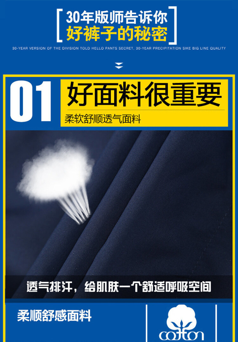 青年运动2024男士休闲夏季速干裤宽松薄款男透气七分短裤男沙滩裤详情8