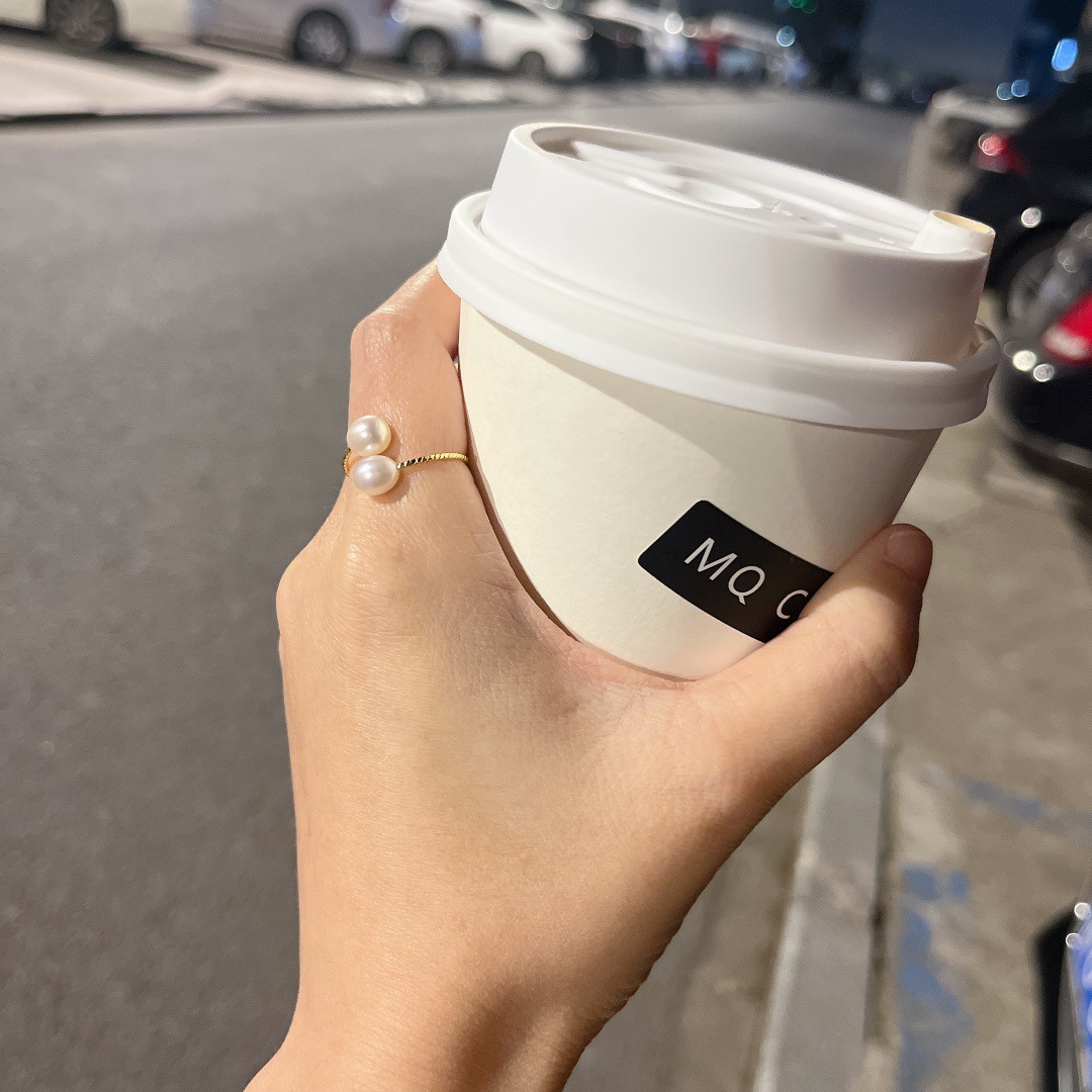 Light luxury and fashionable natural freshwater pearl open ring for women, simple and versatile, adjustable accessory wholesale pic 7