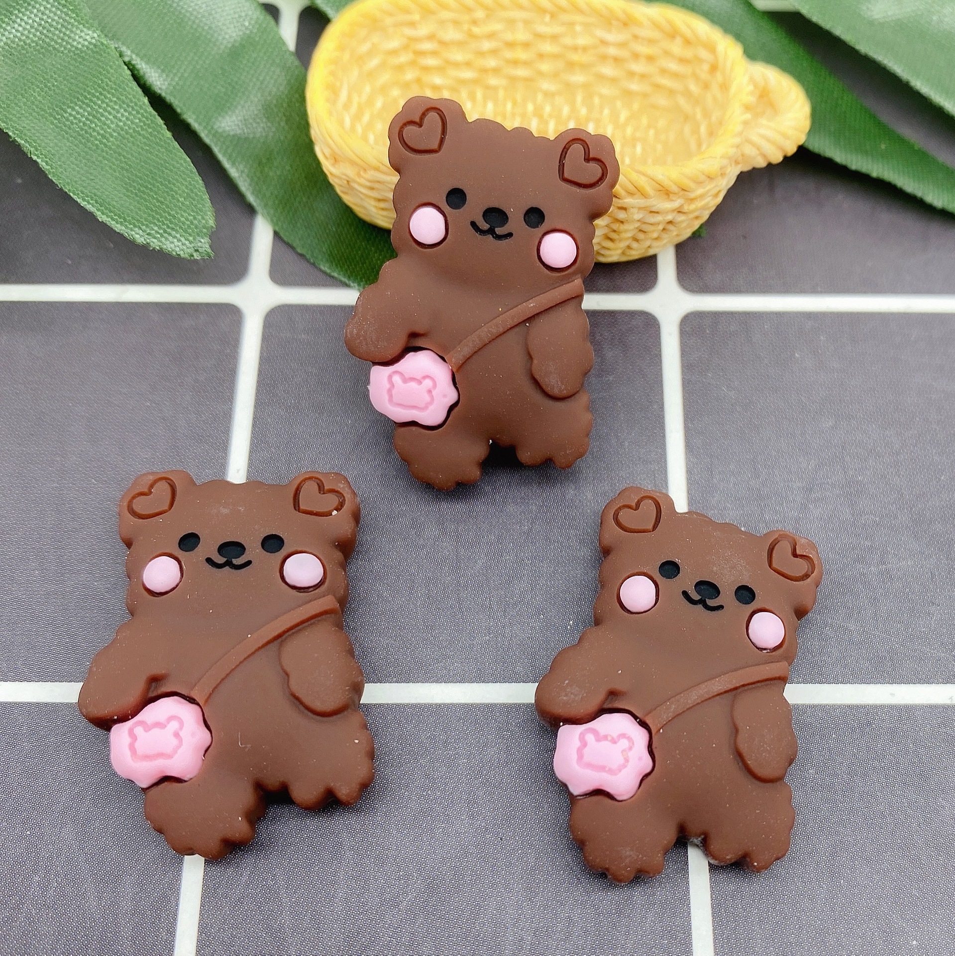 树脂配件饰品帽子贴片史莱姆内放DIY日韩风哑光笑脸厂家直销详情26