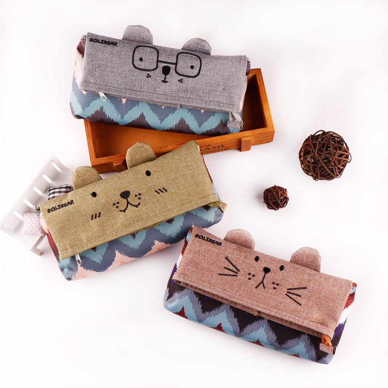 2916103385051TOPSTHINK Deli pen case: Simple and small, multi-layer stationery box for primary and secondary school students, hand-held silicone pen case. Large capacity for the back-to-school season, first come, first served pic 16