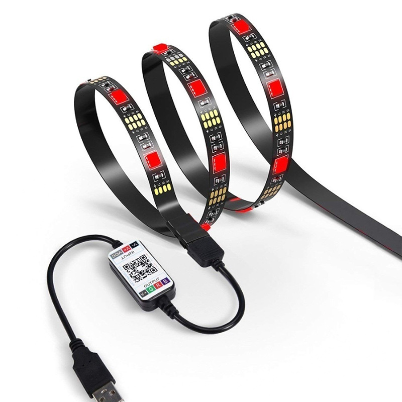 Светодиодные лампы имеют 5V5050RGB семимильные лампы с 2835 дистанционно управляемым bluetooth APP pic 7