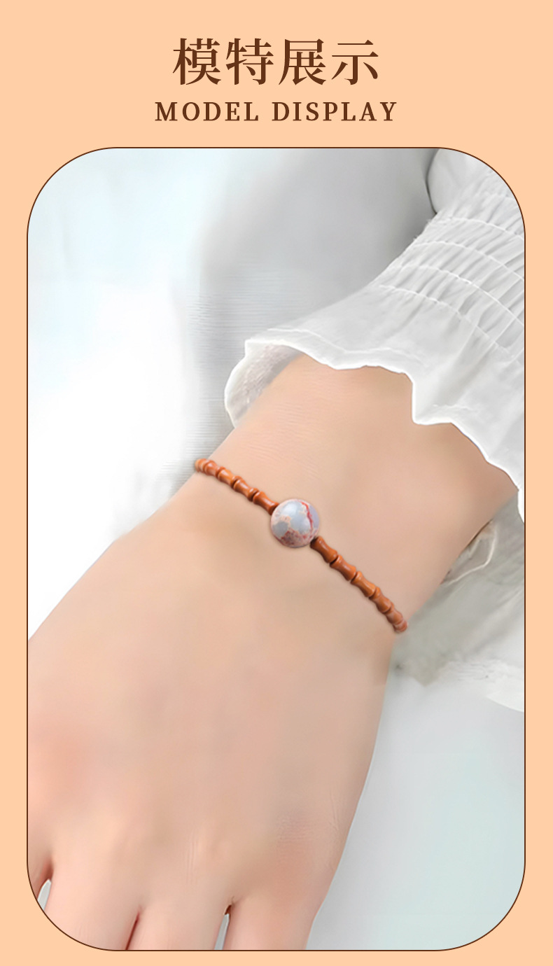 橄榄核手串成品送闺蜜男友原创设计佛珠文玩手串节节高升手串竹节文玩手串文玩佛珠详情11