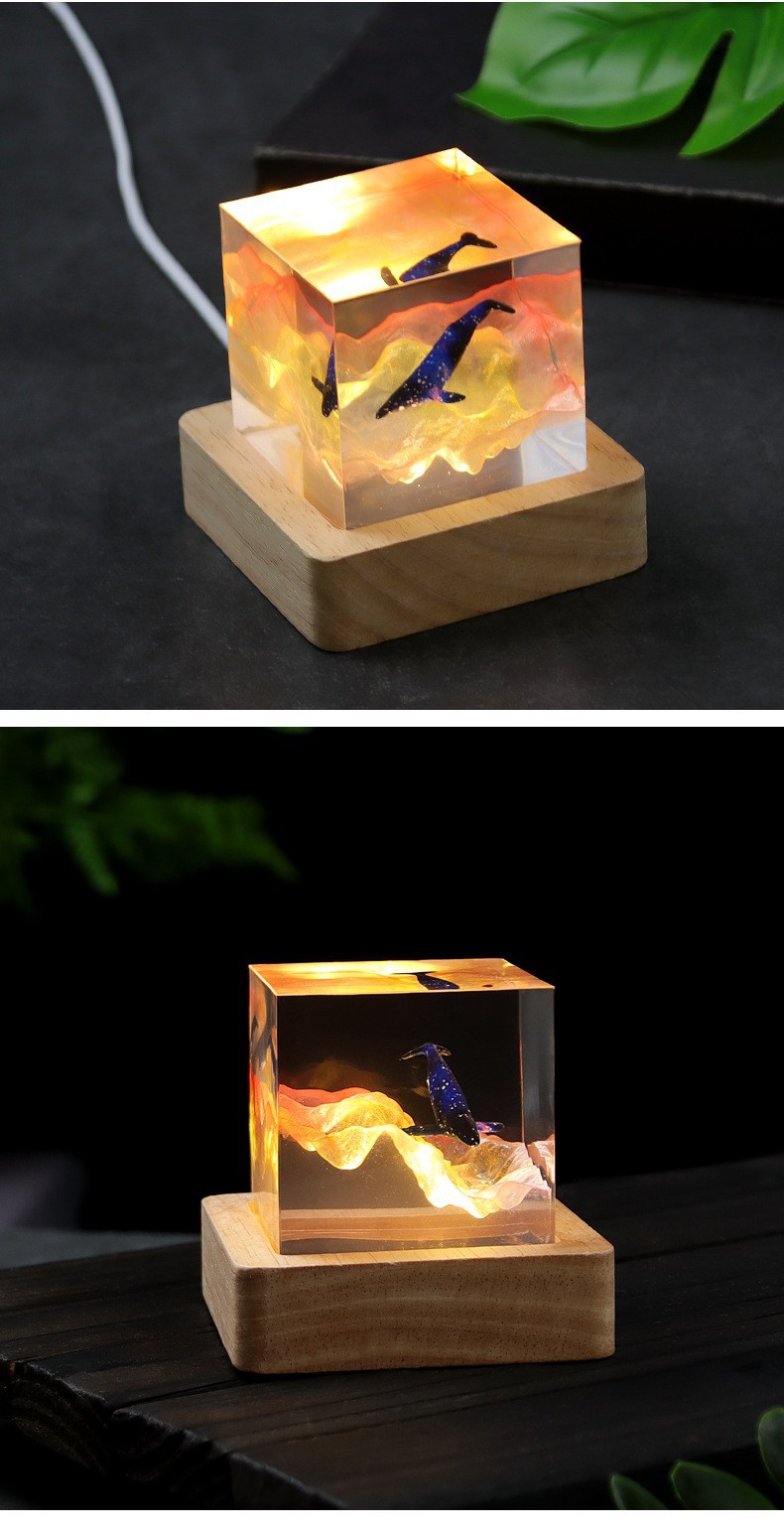 山海经古代神话创意现代抽象透明树脂工艺品客厅摆件家居饰品详情7