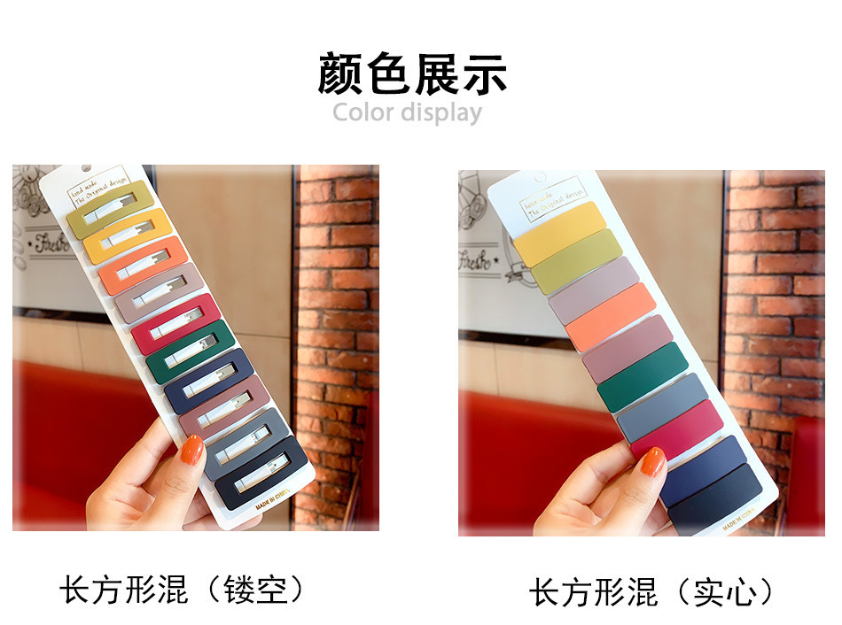 韩国简约bb夹顶夹边夹一字刘海夹子头饰发夹后脑勺马卡龙少女发卡详情5