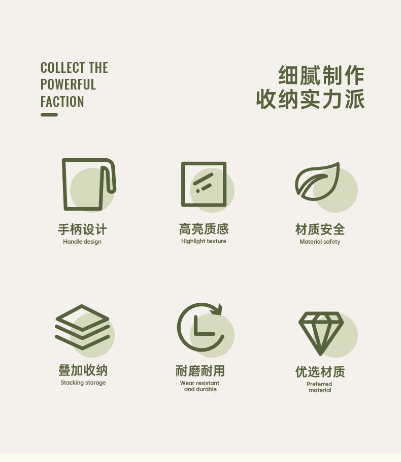 源厂冰箱侧门收纳盒办公收纳化妆收纳果蔬收纳盒食物分装保鲜盒详情4