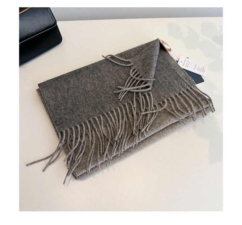 2023流苏拼色羊毛围巾双面披肩两用情侣外搭保暖围脖冬详情34