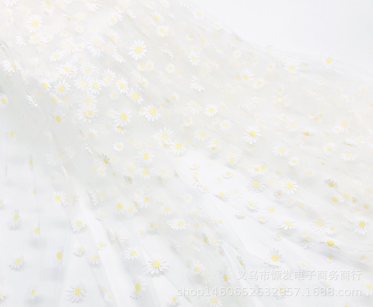 Discount: Daisy gel paste, gauze, soft fabric, stage costumes, performance fabric, veil, princess dress, gauze dress, photo shoot pic 10